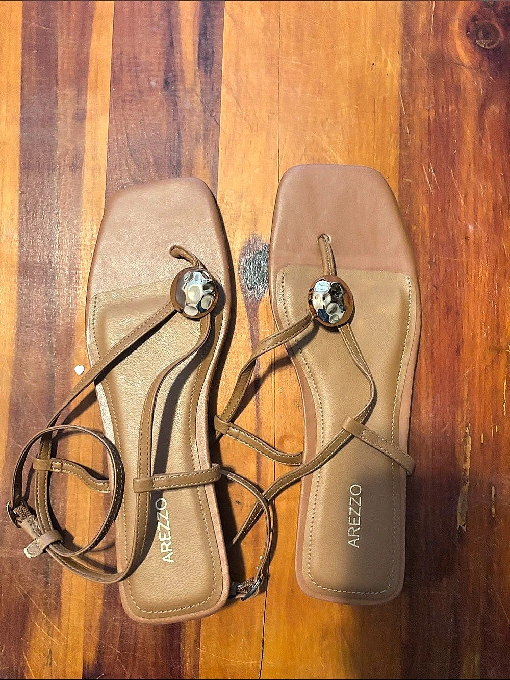 Arezzo Strappy Sandals in Brown Like New